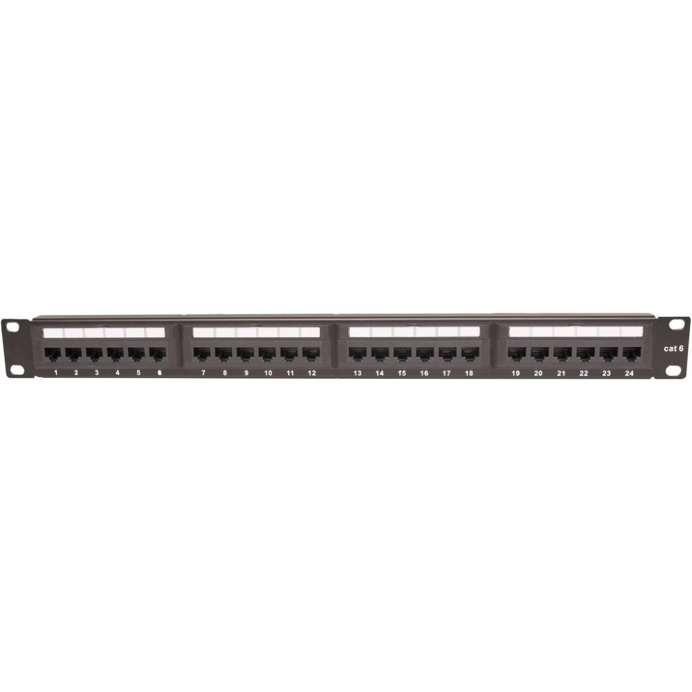 Produkt: PATCHPANEL 19" KAT. 6 UTP 19" 1U 24XRJ45