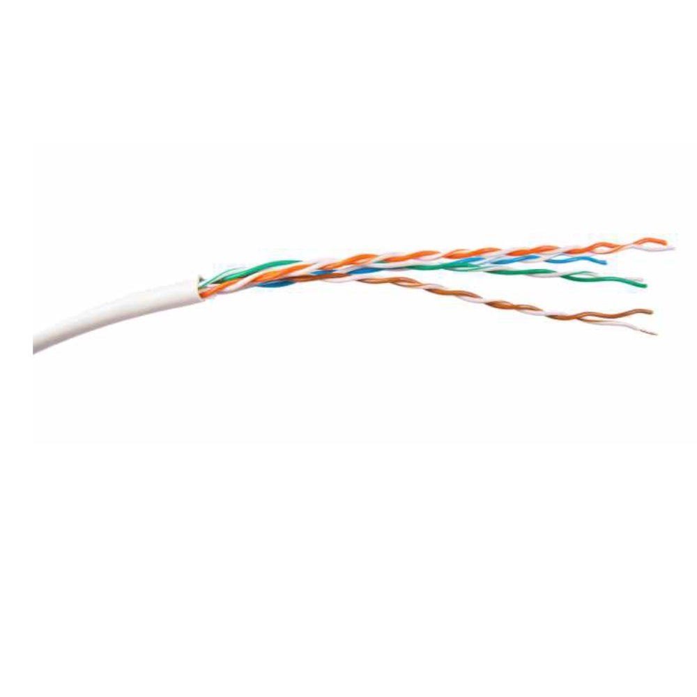 Produkt: U/UTP 4X2X0.5 PRZEWÓD KOMPUTEROWY CAT.5E PVC BIAŁY 305M