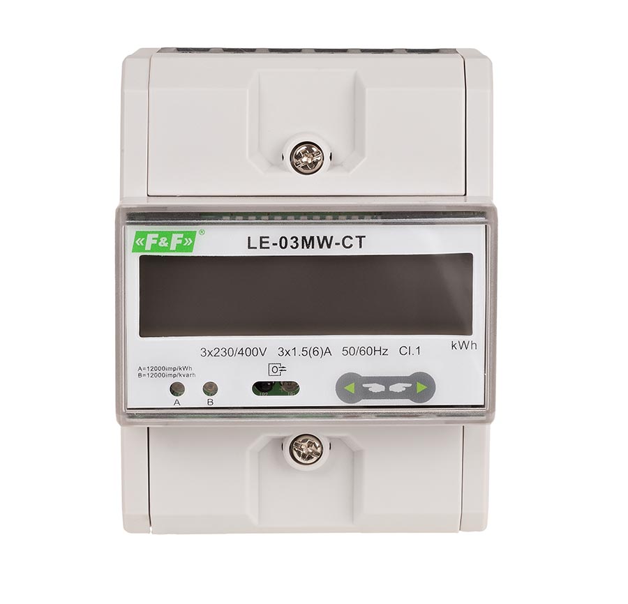 Product: LE-03MW-CT DWUTARYFOWY LICZNIK ENERGII ELEKTRYCZNEJ 3F 2-KIERUNKOWY Z MODBUS RTU POŚREDNI