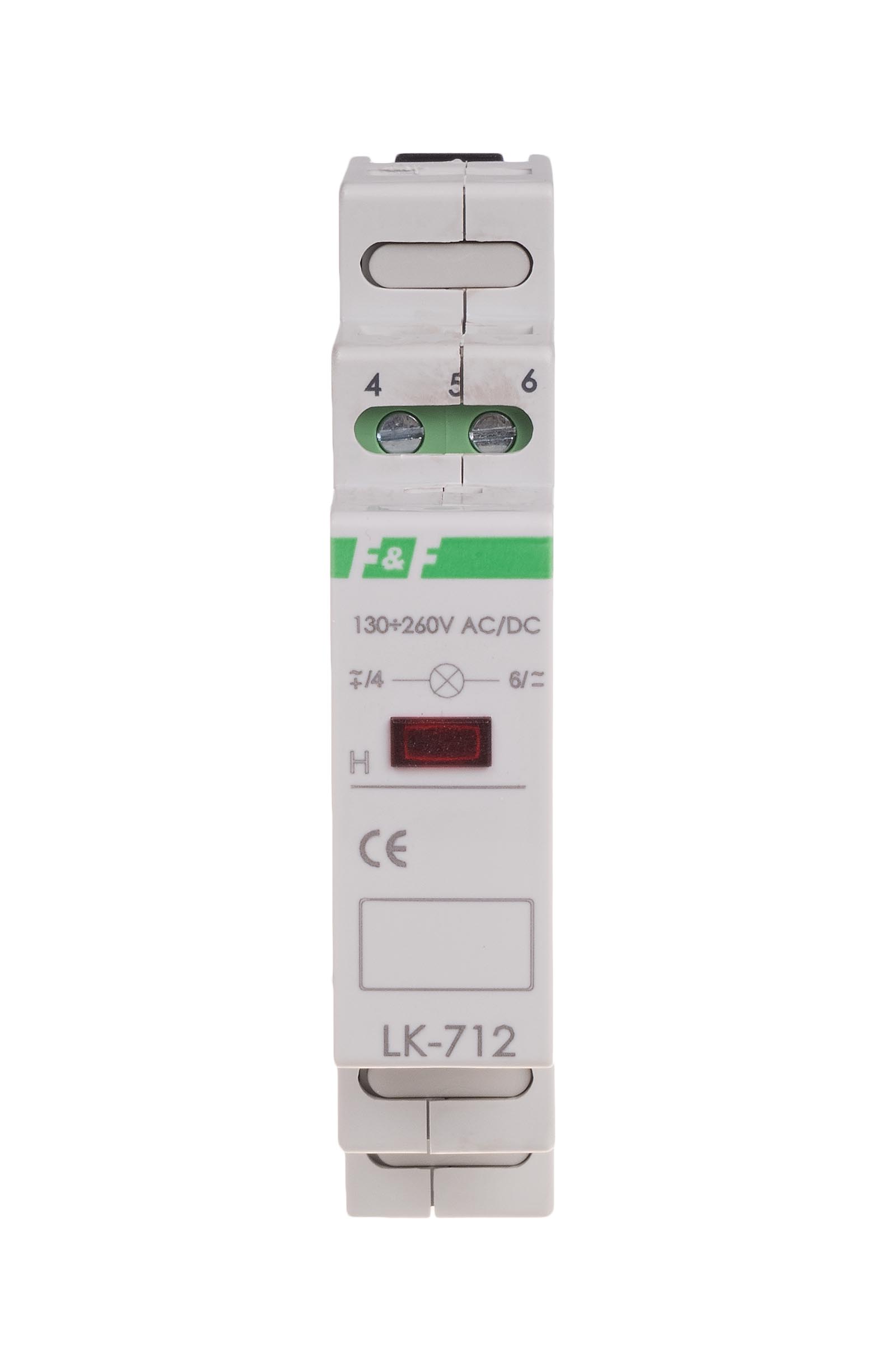 Product: LK-712R LAMPKA SYGNALIZACYJNA MODUŁOWA 1M 10-30V AC/DC CZERWONY