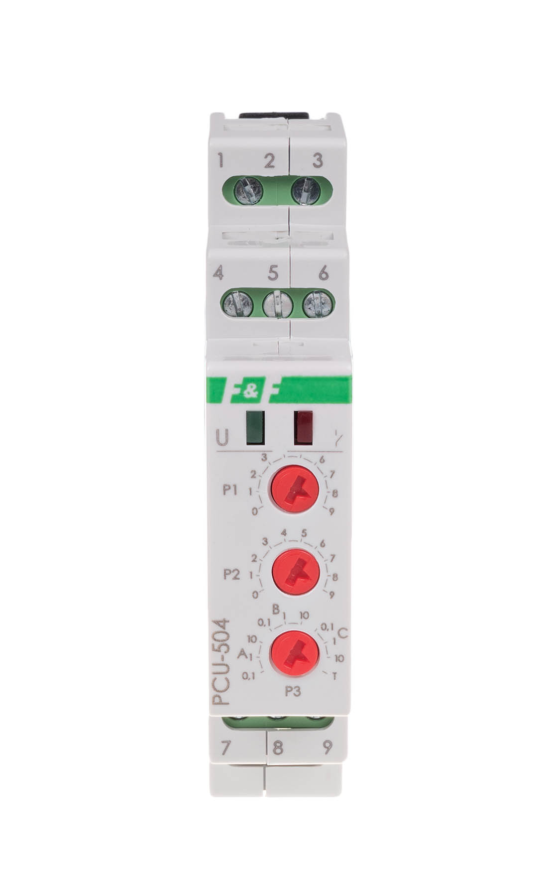 Product: PCU-504 PRZEKAZNIK CZASOWY 2X 8A 1M 12/264 AC/DC Z PODTRZYMANIEM PO ZANIKU NAPIĘCIA