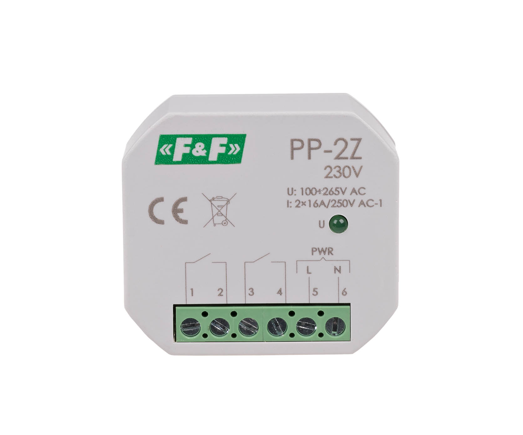 Product: PP-2Z-230V PRZEKAŹNIK ELEKTROMAGNETYCZNY PT 16A 2Z 100-265V AC
